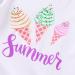 YOUNGER TREE Toddler Girls Watermelon T-shirt + Linen Shorts Set 4Y Ice Cream Purple - Buy Online on GoSupps.com