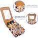 Travel Lipstick Organizer Case - Portable Makeup Bag with Mirror | Abstract Mandala Flowers Design - Buy Online on GoSupps.com