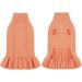 Alagirls Warm Dog Cat Sweater - Classic Soft Fleece Pet Outfit for Spring Autumn & Winter - Lightweight Orange Dog Clothes - Buy Online on GoSupps.com