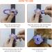 LaRoo Safety LED-Flashing Light for Dogs Cats LED-Light Pendant Keyring Clip on Dog Collar Charms Blinker Light Waterproof Safety Light for Walking the Dog and Outdoor Sports rechargable Purple-1 - Buy Online on GoSupps.com