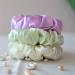 100% Silk Scrunchies for Women | Strong Hold Hair Ties | Soft Elastic Ponytail Holders in Lavender | Stylish Hair Jewelry - Buy Online on GoSupps.com