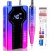Saviland Professional Electric Nail Drill Kit: 40000RPM Electric Nail Files 04-purple Blue Gradient Nail Drill