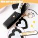Buy Lipstick Purse & Case - 2PCS Portable Lipstick Holder Set with Heart Mirror | Stylish Gift for Women - Black & White - Buy Online on GoSupps.com