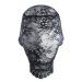 Lace Full Face Masquerade Mask Mesh Headwear Rave Hollow Out Head Covers Black Body Chains Halloween See Through Costume Party Outfits