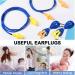 200 Pairs Corded Silicone Ear Plugs - Reusable Hearing Protection for Work and Sports - Noise Cancelling Earplugs with Cord - Yellow and Orange - Buy Online on GoSupps.com