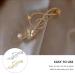 Mobestech 2pcs Music Note Hair Clips - Elegant Alloy Rhinestone Barrettes for Women and Girls (Gold+Silver) - Buy Online on GoSupps.com