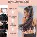 Shining Silver Clip-in Hair Tinsel Kit - 6Pcs 20 Inch Glitter Extensions with Clips for Women, Girls, Kids - Heat Resistant Fairy Sparkle Strands - Festival Gift - Buy Online on GoSupps.com