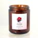 Rose Scented Candle - Soy Wax Aromatherapy with Crystals & Rose Petals | Perfect Stress Relief Gift for Women - Ideal for Birthdays & Anniversaries - Buy Online on GoSupps.com