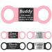 Gisurey dog brand with engraving- silent slide-on dog stark personalized made of robust stainless steel durable and easy to read dog trailers with engraving for dog and cat necking (pb m) m (width: 2.0 cm) pink & black