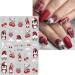 Christmas Nail Stickers 9 Sheets Self-Adhesive Nail Decal Elk Nail Art Decoration Design Supplies - Buy Online on GoSupps.com