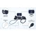Primacare DS-9196 Professional Classic Series Large Adult Size Manual Blood Pressure Kit Long Lasting Latex Inflation System with D-Ring Cuff and Stethoscope Navy Single - Buy Online on GoSupps.com