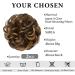 SARLA 2PCS Messy Hair Bun Scrunchies in Iced Mocha | Synthetic Updo Hair Extensions for Women & Girls - Buy Online on GoSupps.com