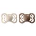BIBS Supreme Collection Pacifiers - BPA-Free | Made in Denmark | Set of 2 Vanilla/Dark Oak | Size 6-18 Months - Buy Online on GoSupps.com