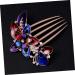 FOYTOKI Decorative Hair Combs Wedding Hair Rhinestone Hair Combs for Women Fashion Jewelry for Women Bridal Hair Comb Flower Crystal Bride Clip Hair Fork Clip Dense Bridesmaid Hair Piece
