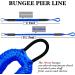 ONOSHIP 4FT Premium Boat Bungee Dock Lines - Marine Grade 316 Stainless Clip - Jet Ski & Kayak Accessories - 4 Feet Blue - Buy Online on GoSupps.com