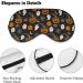 Buy Halloween Pumpkins Ghosts Sleep Mask - Soft Light-Blocking Eye Cover for Women | Adjustable Strap Blindfold | Perfect for Halloween Sleep - Buy Online on GoSupps.com