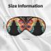 Buy Colorful Butterfly Print Unisex Sleep Eye Mask - Soft Comfort Eye Shade for Travel & Yoga - International Shipping Available - Buy Online on GoSupps.com