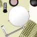 Nicesail 8 Inch Double-Sided Shower Shaving Mirror with 5X Magnification - Brush Nickel Finish - Buy Online on GoSupps.com