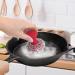 Cast Iron Cleaner and Scraper Set - Chainmail Scrubber with Ergonomic Handle for Pans and Skillets - Dishwasher Safe - Red - Buy Online on GoSupps.com