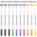 E-Kongton Edible Colouring Pens 9-Colour Set for Food Decorating - Double-Headed Markers for Macarons, Cakes, and More - Buy Online on GoSupps.com
