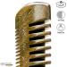Sandalwood Beard Comb for Men | Handmade Fine & Wide Tooth Wooden Comb - Premium Pocket Size in Leather Case by Hunter Jack - Buy Online on GoSupps.com