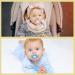 Shop Aolso Baby Pacifier Chain Clips - 2PC Silicone Holder for Boys & Girls - Stylish Bib-Compatible Accessories in Apricot/Gray - Buy Online on GoSupps.com