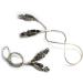 LEONARK Fencing Body Cord Set - Two/Three-Pin Plug, Head Wire Clamp Clip for Foil and Saber - Clear Wire (Set of 2) - Buy Online on GoSupps.com