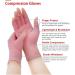 AovYoo 2 Pairs Fingerless Arthritis Compression Gloves - Hand Pain Relief for Rheumatoid & Osteoarthritis - Raynaud's Gloves with Wrist Support (M Pink) - Buy Online on GoSupps.com