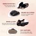 CENCIRILY Baby Girl Mary Jane Shoes | Anti-Slip Soft Sole Flats for 0-18 Months | Black, 0-6 Months - Buy Online on GoSupps.com