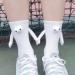 Kunmmul Magnetic 3D Couple Socks Set - Funny Suction Couple Holding Hands Design, Unisex - 2 Pairs Black - Buy Online on GoSupps.com