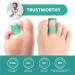 Welnove Toe Separators 6 Pack Toe Spacers for Bunions Toe Spacer for Overlapping Toe Bunion Protector Bunion Corrector Suitable for Men Women Child 3 Different Size Green - Buy Online on GoSupps.com