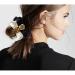 BIBILAN 3-Piece Vintage Cord Scrunchies Set Stylish Floral Fabric Hair Ties for Women | Retro Elastic Hair Accessories in White and Black - Buy Online on GoSupps.com