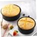 Zerodeko 3pcs Set Chiffon Cake Mold Mini Cake Pans Baking Cake Pan Nonstick Bakeware Deep Cake Pans Dessert Molds Cheesecake Pan Round Cake Pans Wedding Cooking Utensils Bread Carbon Steel - Buy Online on GoSupps.com