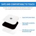 LotFancy TENS Unit Replacement Pads 40 Pcs 2x2 Snap Electrodes Pads Reusable Tens Pads for EMS Muscle Stimulator Using 3.5mm Snap Connector - Buy Online on GoSupps.com