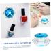 Beaupretty Mini Nail Polish 1pc Nail Art Crystal Cup Clear Container with Lid with Lid Acrylic Liquid Dish with Lid Nail Art Liquid Bowl Nail Art Pen Holder Nail Art Cups Blue Optional - Buy Online on GoSupps.com