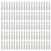 100 Pack 6 CM 2.36 Inch Blank Silver Square Rectangle Metal French Barrette Plain Hair Clips DIY Crafting Clips for Bows Ponytail Holder Hair Accessories for Women Girls