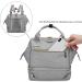 Gray Breast Pump Bag with Cooler Pocket - Mini Pumping Tote with USB Charging Port for Working Moms - Buy Online on GoSupps.com