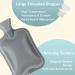 Fythao Rubber Hot Water Bottle - Pain Relief, Cramps, Bed Warmer - Blue & Gray - Buy Online on GoSupps.com