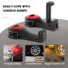 VIILICH 2PCS Car Headrest Hook & Cell Phone Holder - Durable Storage for Handbags & Devices (Red) | International Shipping - Buy Online on GoSupps.com