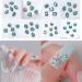 FEIlei 10x/Set Butterfly Nail Rhinestones Square Nail Charms DIY Hearts Nail Art Charms - Buy Online on GoSupps.com