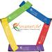 SmarterLife Resistance Bands - Non-Latex Workout Bands for Home Gym Weight Loss & Physical Therapy | 5 Extra Wide Bands for Men & Women | Free Workout Guide - Buy Online on GoSupps.com