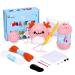 loveknotpop Crochet Kit for Beginners: Animal Crochet Kit for Adults, Kids, Teens, Cute Axolotl, Include All You Need, Easy Knitting Soft Yarn, Step-by-Step Tutorial, Birthday Easter Mother Day Gift.