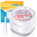 Exluvon Ultrasonic Retainer Cleaner 45kHz Ultrasonic Dental Cleaner Machine 250ML Ultrasonic Cleaner for Dentures Retainer Aligner Mouthguard Invisalign Whitening Trays and Jewelry