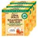 Garnier Garnier - Pack of 3 solid honey shampoos with naturally derived ingredients for brittle hair - 3 solid shampoos of 60g