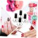  Ipetboom Ipetboom 10 Pieces Bottle Nail Polish Nail Gel Polish Containers Polish Size Glass Storage Containers Portable with Nail Gels Holder for Nail Gels Glass Transparent - Buy Online on GoSupps.com