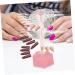 VINTORKY Nail Display Stand Holder Nail Stands for Nail Art Spiral Nail Tips Stand Nail Stand Display Spiral Nail Tips Holder Nail Practice Holder Nail Art Supply Manicure Bracket Acrylic 6.2x6.2cm Pink - Buy Online on GoSupps.com