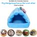Upgraded Hamster House Hammocks Blue Guinea Pig Bed Hideout Mouse Rat Cozy Beds Small Animal House Winter Warm Nest Sleeping House for Hamster Guinea pig Ferret Hedgehog Chinchilla (Blue) - Buy Online on GoSupps.com