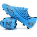 Juzecx Men's Soccer Cleats FG/AG Football Shoes Size 10 Blue | Firm Ground Training Soccer Shoes - Buy Online on GoSupps.com