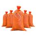 Sandbaggy Sandbags | 14" x 26 Inch | High Visibility Orange Color | Military Grade | Tough 50 LB Capacity | Protects Homes & Businesses From Flooding | Holds Down Traffic Signs & Fencing (50 Bags) 50 Sandbags