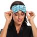Premium Flower White Daisy Sleep Mask - Light Blocking Eye Mask for Travel & Naps | Adjustable Soft Blindfold for Men & Women - Buy Online on GoSupps.com